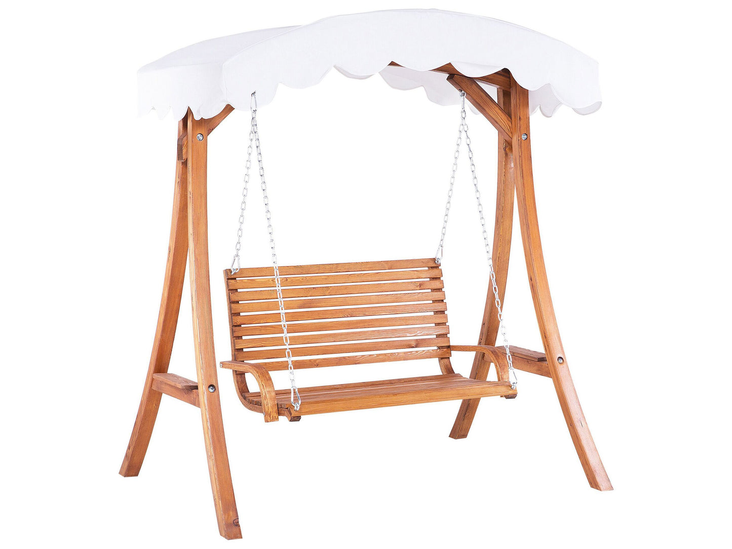 Hollywoodschaukel ANDRIA Holz Braun