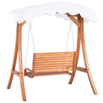 Hollywoodschaukel ANDRIA Holz Braun