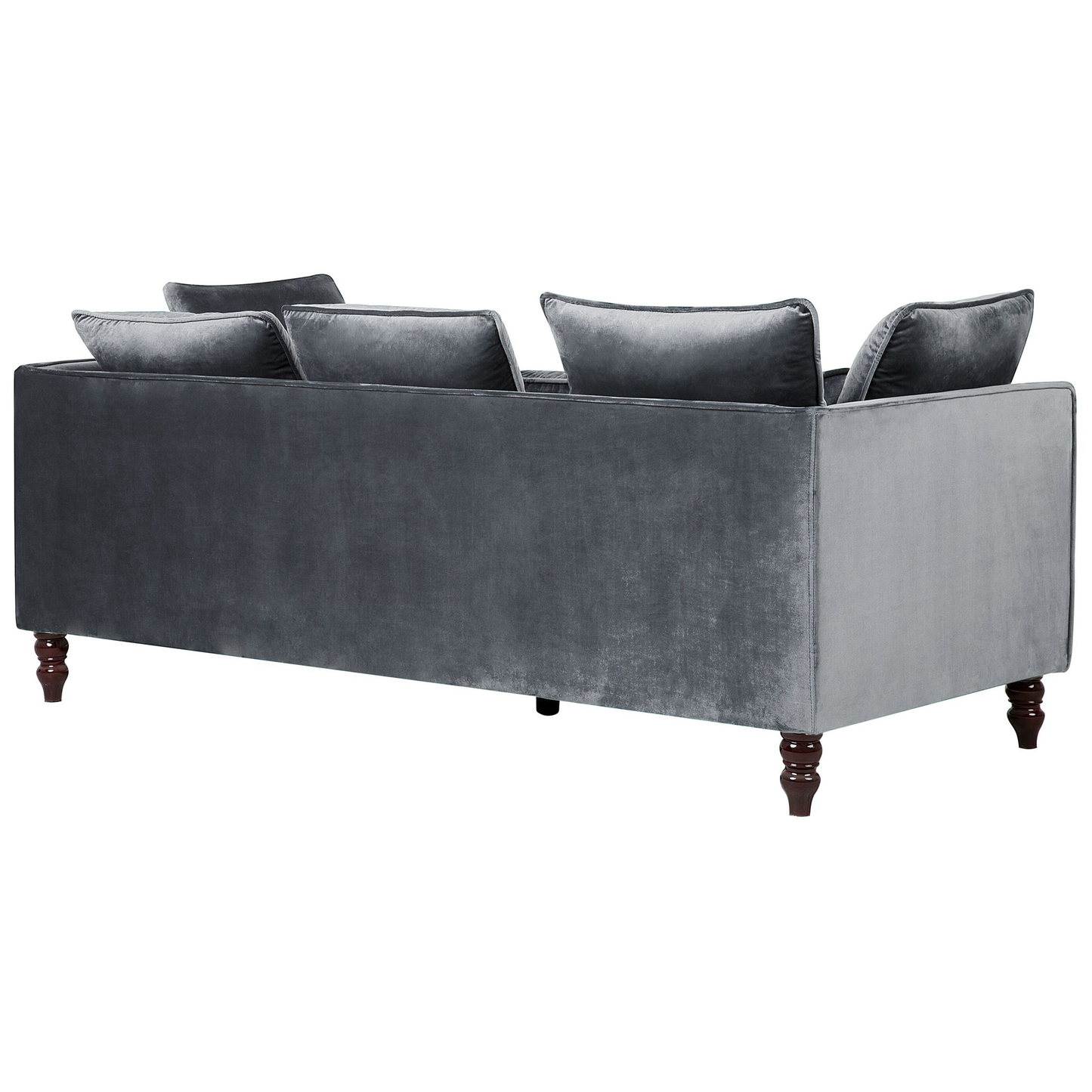 3-Sitzer Sofa Samtstoff grau FENSTAD