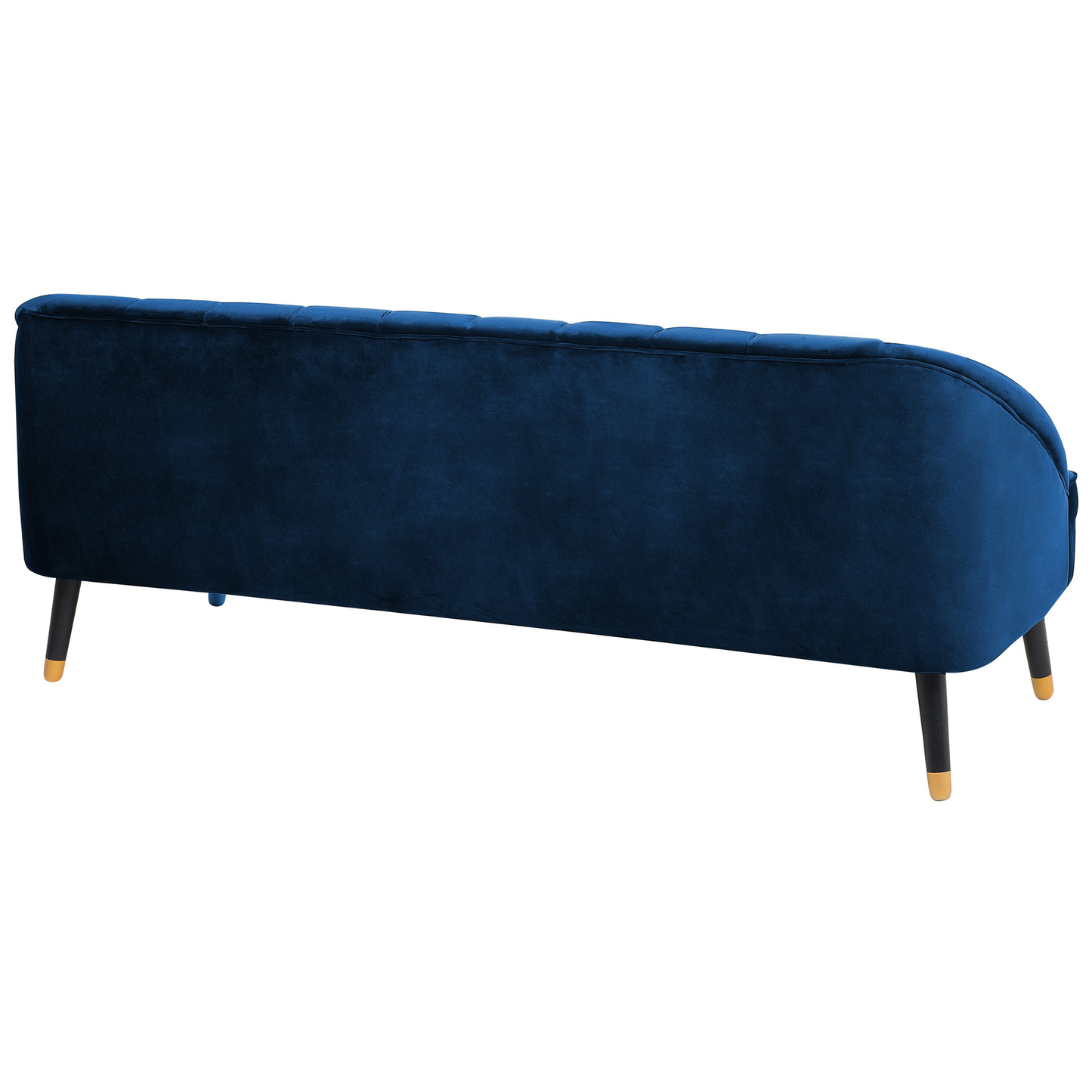 3-Sitzer Sofa Samtstoff marineblau ALSVAG