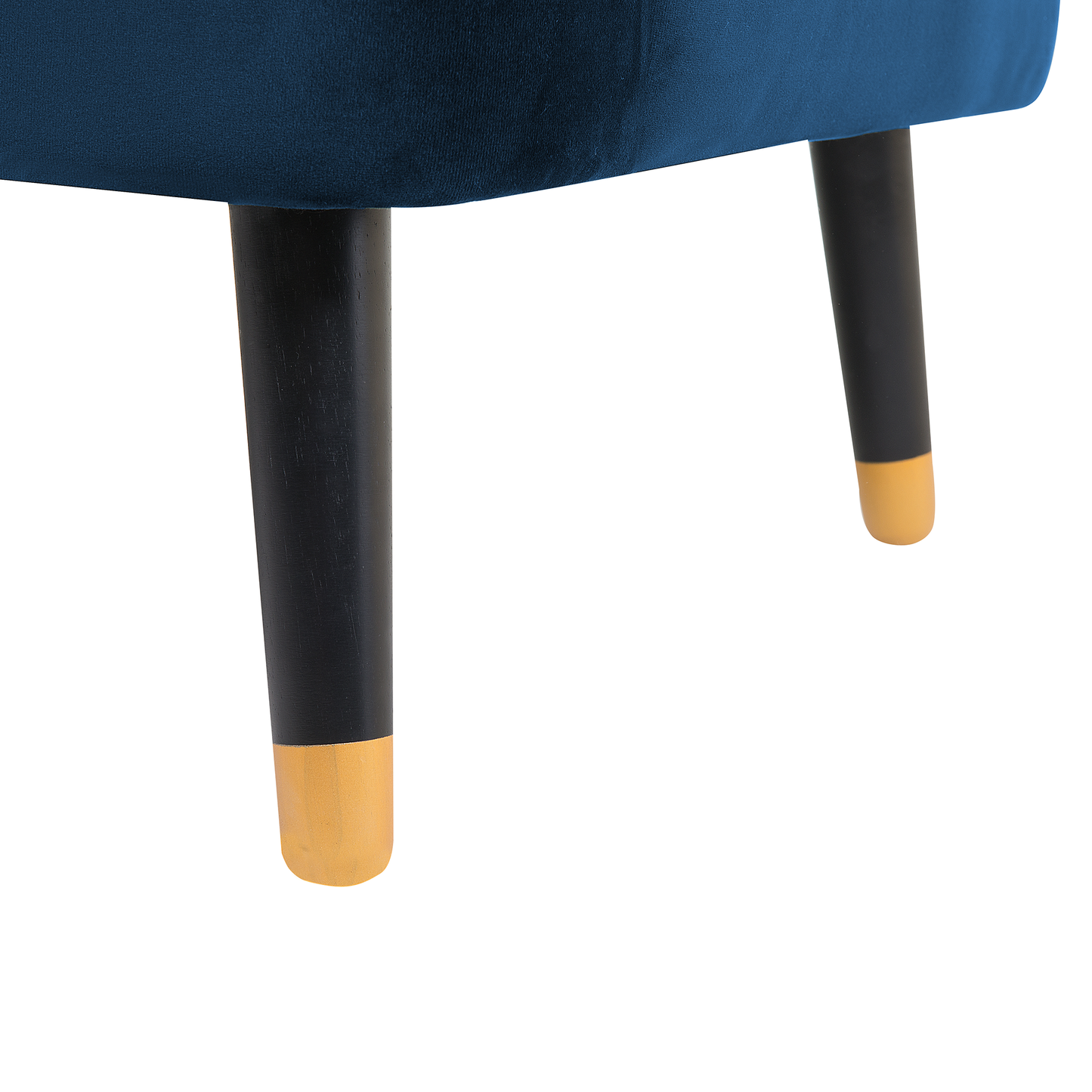 3-Sitzer Sofa Samtstoff marineblau ALSVAG