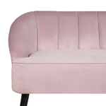 3-Sitzer Sofa Samtstoff rosa ALSVAG