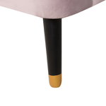 3-Sitzer Sofa Samtstoff rosa ALSVAG