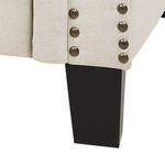 3-Sitzer Sofa beige gerade Beine CHESTERFIELD