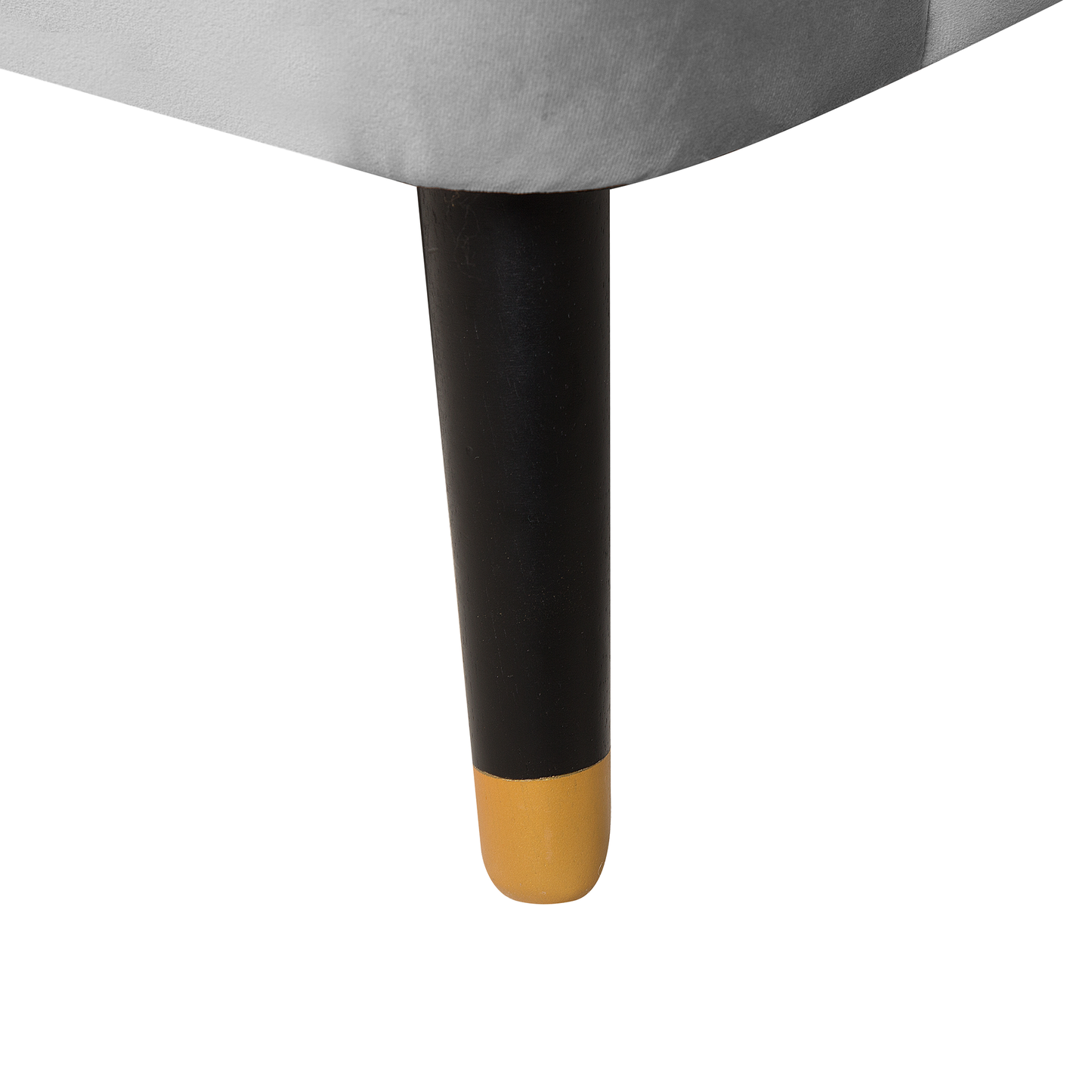 3-Sitzer Sofa Samtstoff hellgrau ALSVAG