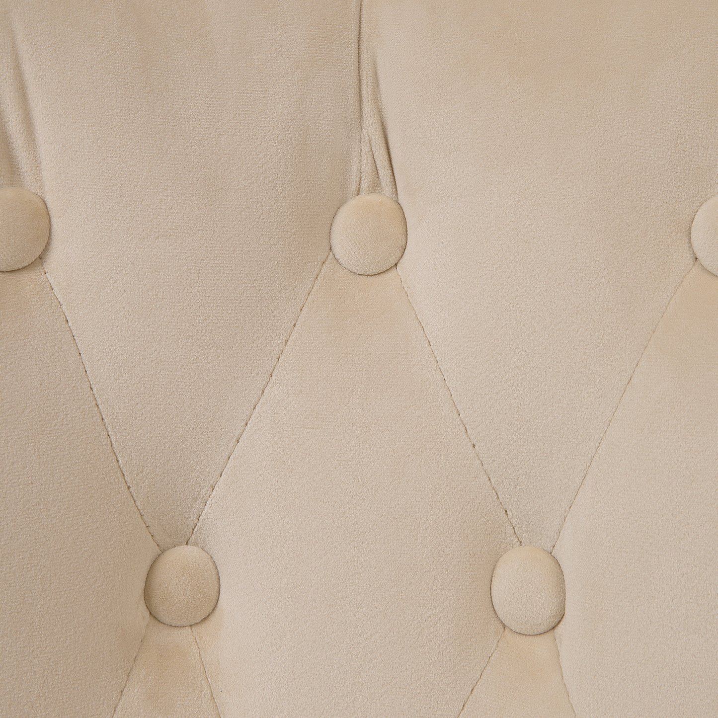 Bürostuhl drehbar PARRISH Samtstoff Beige