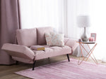 2-Sitzer Schlafsofa rosa BREKKE