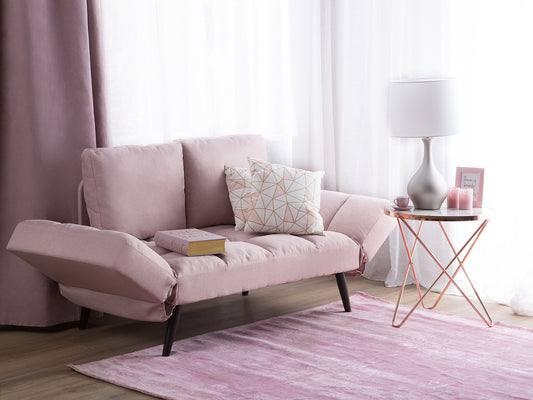 2-Sitzer Schlafsofa rosa BREKKE