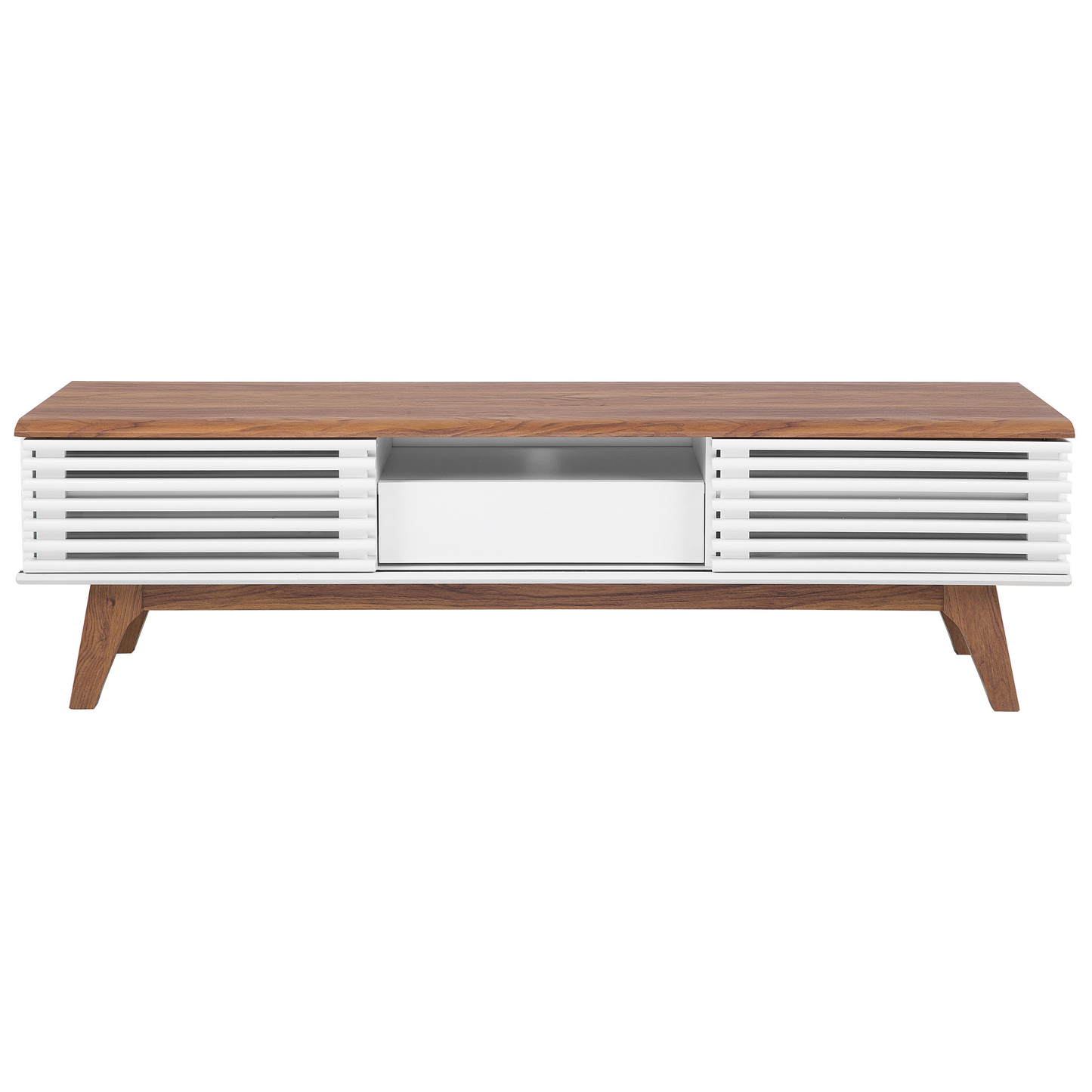 TV-Möbel DETROIT Braun / Weiss