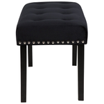 Bettbank Samtstoff schwarz YORKTON