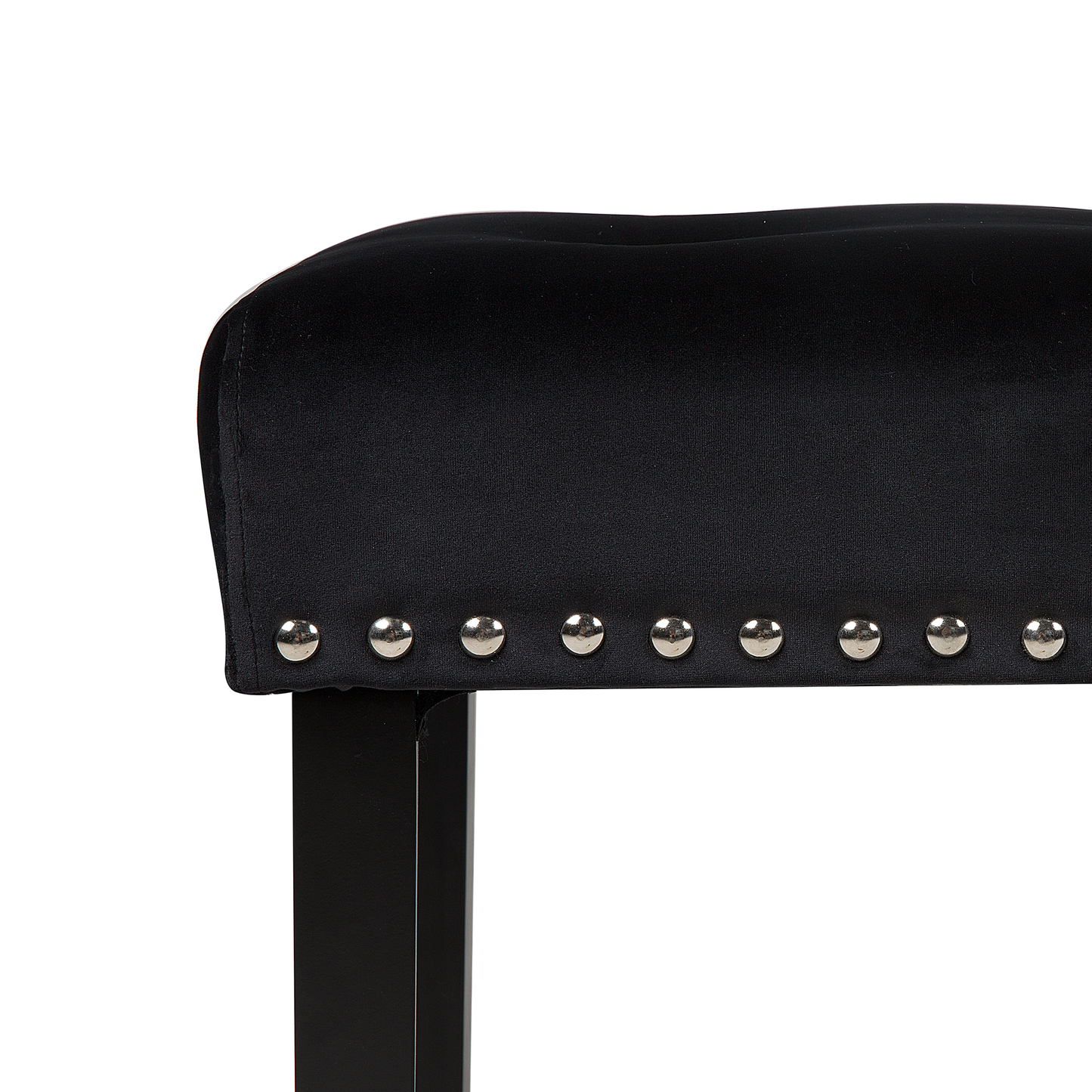 Bettbank Samtstoff schwarz YORKTON