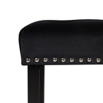 Bettbank Samtstoff schwarz YORKTON