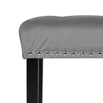 Bettbank Samtstoff grau YORKTON