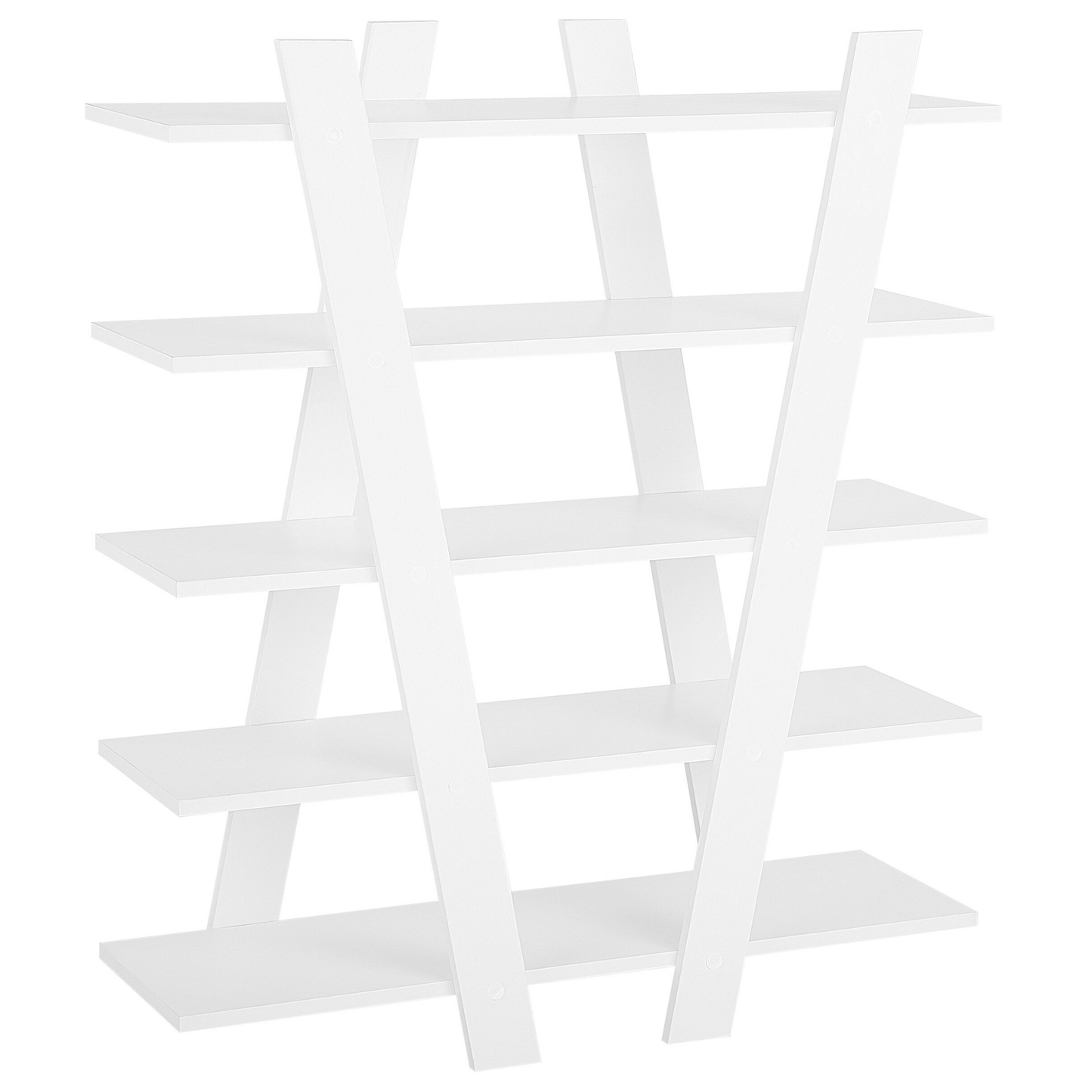 Bücherregal mit 5 Fächern ESCALANTE 116 cm Weiss