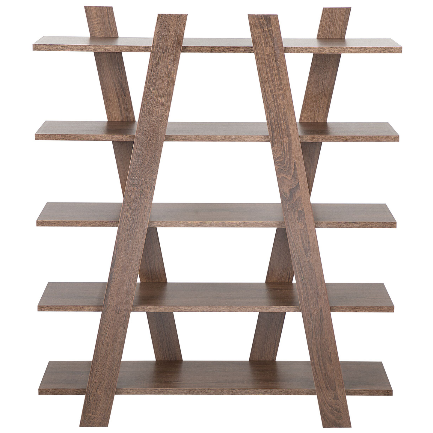 Bücherregal mit 5 Fächern ESCALANTE 116 cm Dunkelbraun