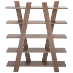 Bücherregal mit 5 Fächern ESCALANTE 116 cm Dunkelbraun