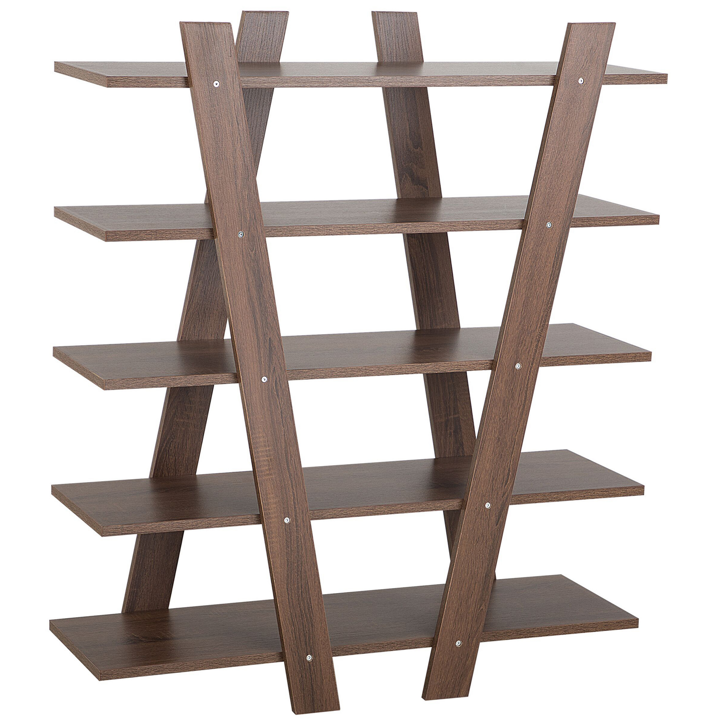 Bücherregal mit 5 Fächern ESCALANTE 116 cm Dunkelbraun