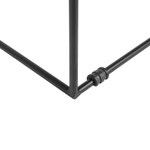 Beistelltisch schwarz quadratisch 40 x 40 cm SAXON