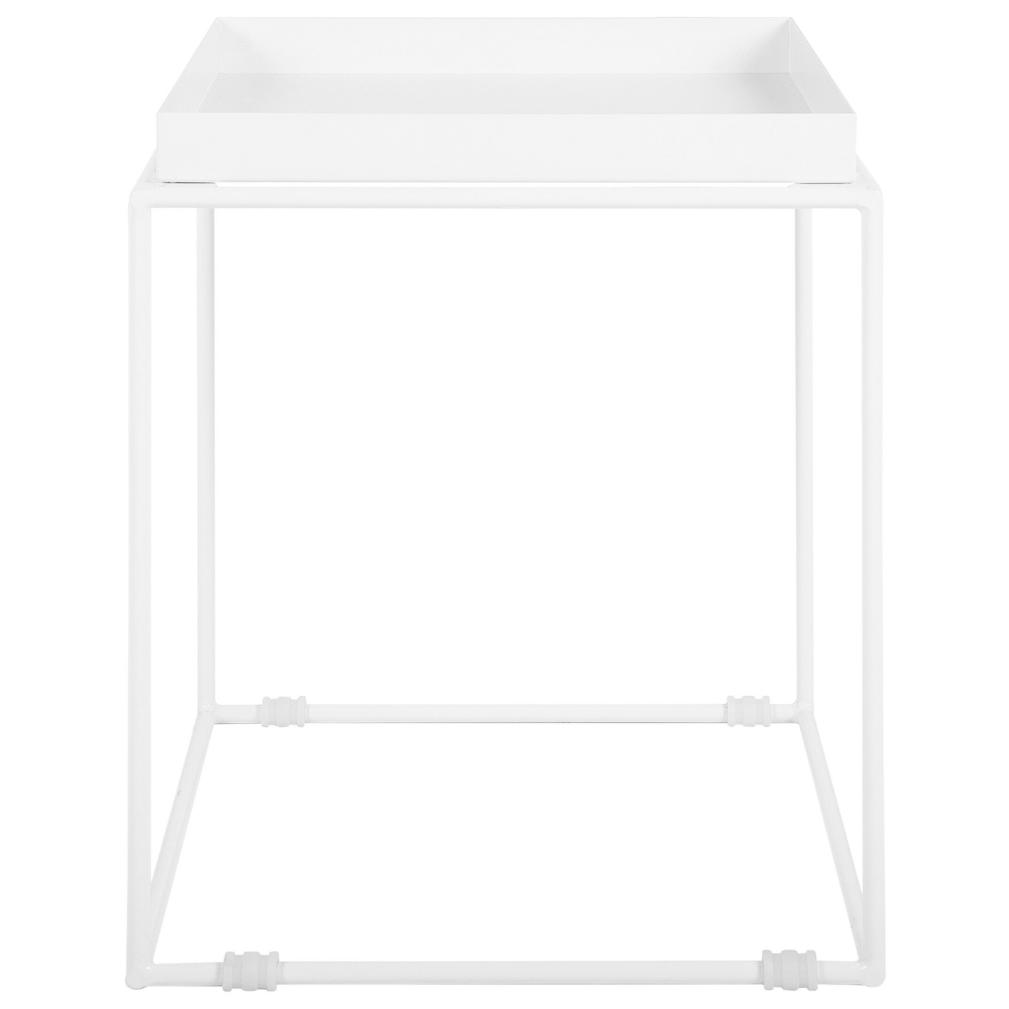 Beistelltisch weiss quadratisch 40 x 40 cm SAXON