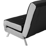 1-Sitzer Schlafsofa schwarz / silber FARRIS
