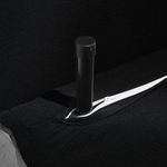 1-Sitzer Schlafsofa schwarz / silber FARRIS