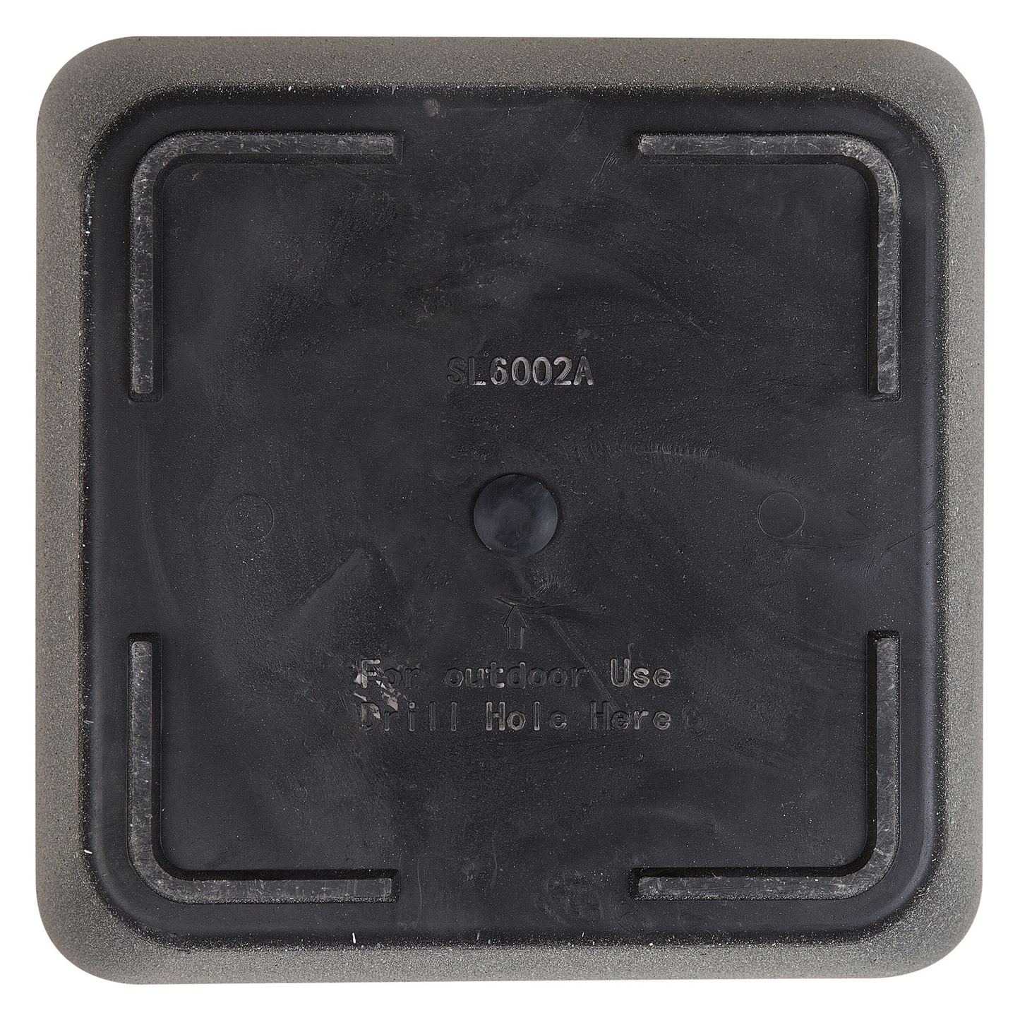 Blumenkübel ZELI Stein 42 cm Dunkelgrau