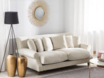 2-Sitzer Sofa Samtstoff cremeweiss EIKE