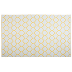 Outdoor Teppich gelb 160 x 230 cm marokkanisches Muster zweiseitig Kurzflor AKSU