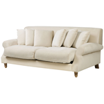 2-Sitzer Sofa Samtstoff cremeweiss EIKE