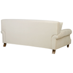2-Sitzer Sofa Samtstoff cremeweiss EIKE