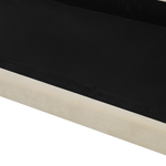 2-Sitzer Sofa Samtstoff cremeweiss EIKE