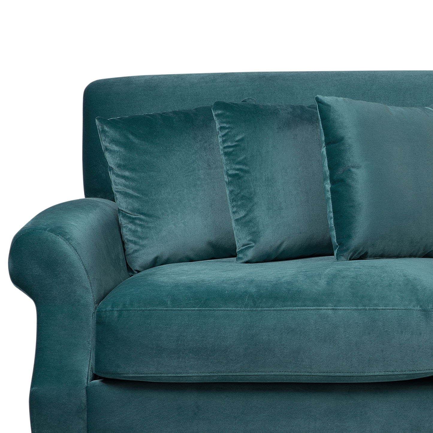 2-Sitzer Sofa Samtstoff blaugrün EIKE