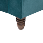 2-Sitzer Sofa Samtstoff blaugrün EIKE