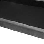 2-Sitzer Sofa Samtstoff grau EIKE