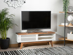 TV-Möbel TOLEDO II Braun / Weiss