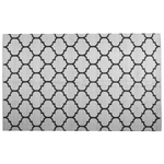 Outdoor Teppich schwarz-weiss 160 x 230 cm zweiseitig Kurzflor ALADANA