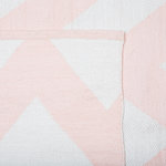 Outdoor Teppich rosa 160 x 230 cm Zickzack-Muster Kurzflor KONARLI