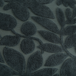 Chaiselongue Samtstoff dunkelgrün Blättermuster linksseitig BIARRITZ