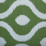 Outdoor Teppich grün 120 x 180 cm marokkanisches Muster zweiseitig Kurzflor PUNE