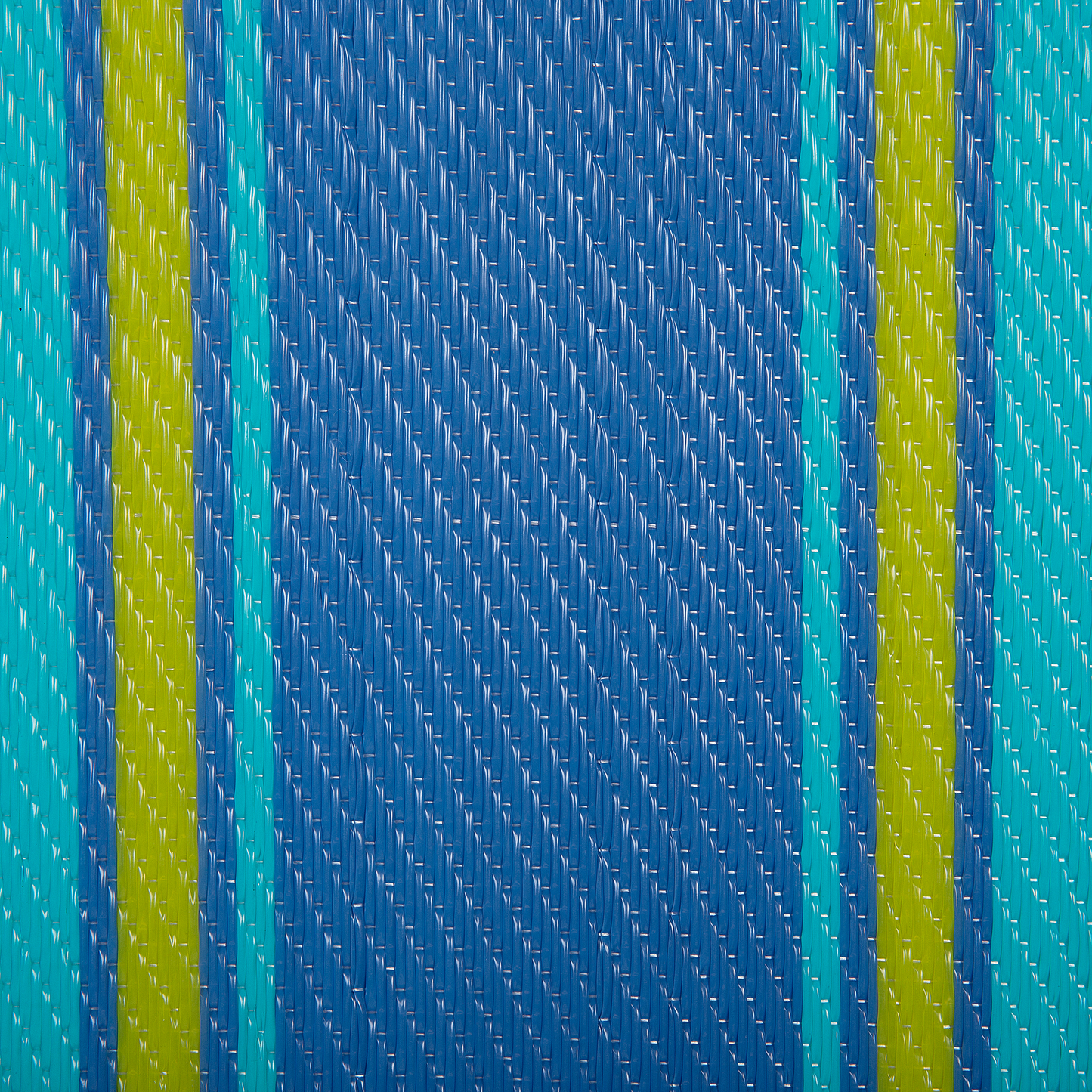 Outdoor Teppich blau 120 x 180 cm Streifenmuster Kurzflor ALWAR