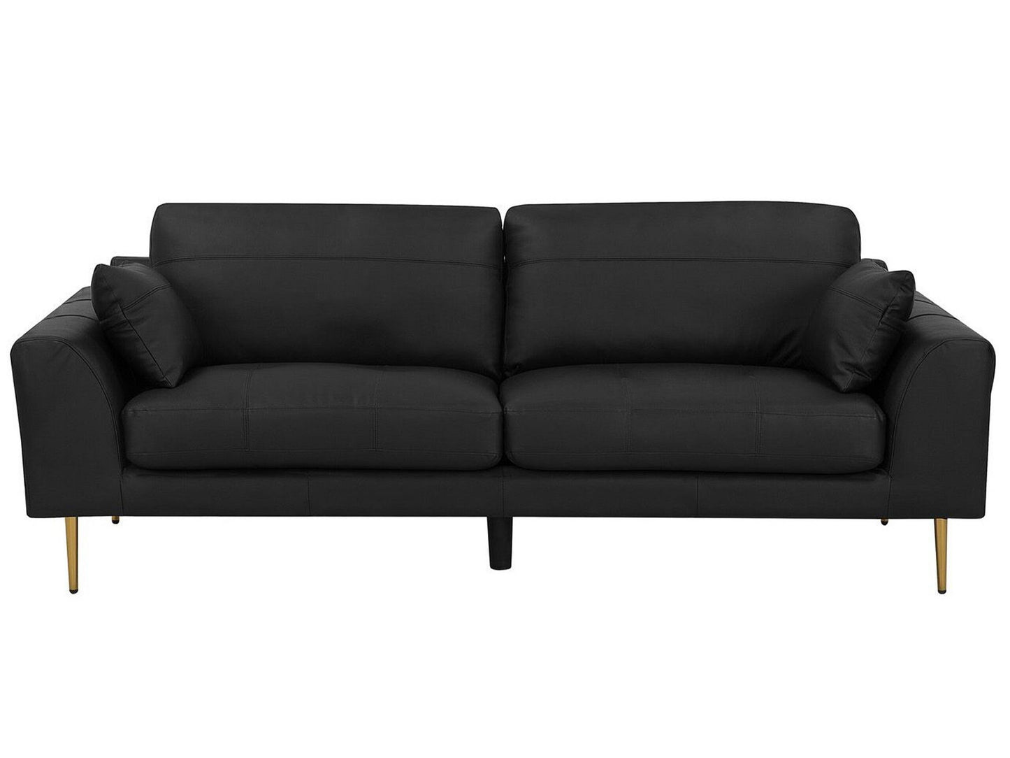 3-Sitzer Sofa Leder schwarz TORGET