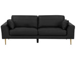 3-Sitzer Sofa Leder schwarz TORGET