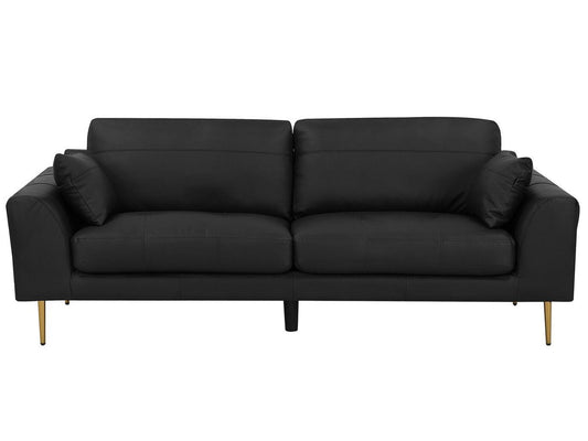 3-Sitzer Sofa Leder schwarz TORGET