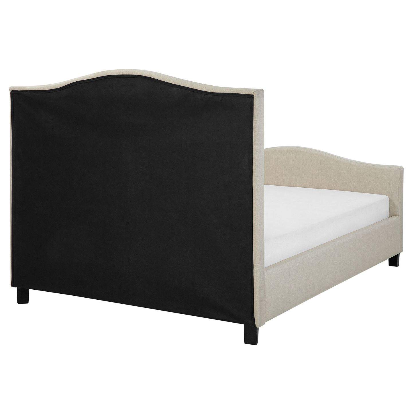 Bett mit Lattenrost Stoff AUREL 160 x 200 cm Beige