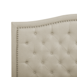 Bett mit Lattenrost Stoff AUREL 180 x 200 cm Beige