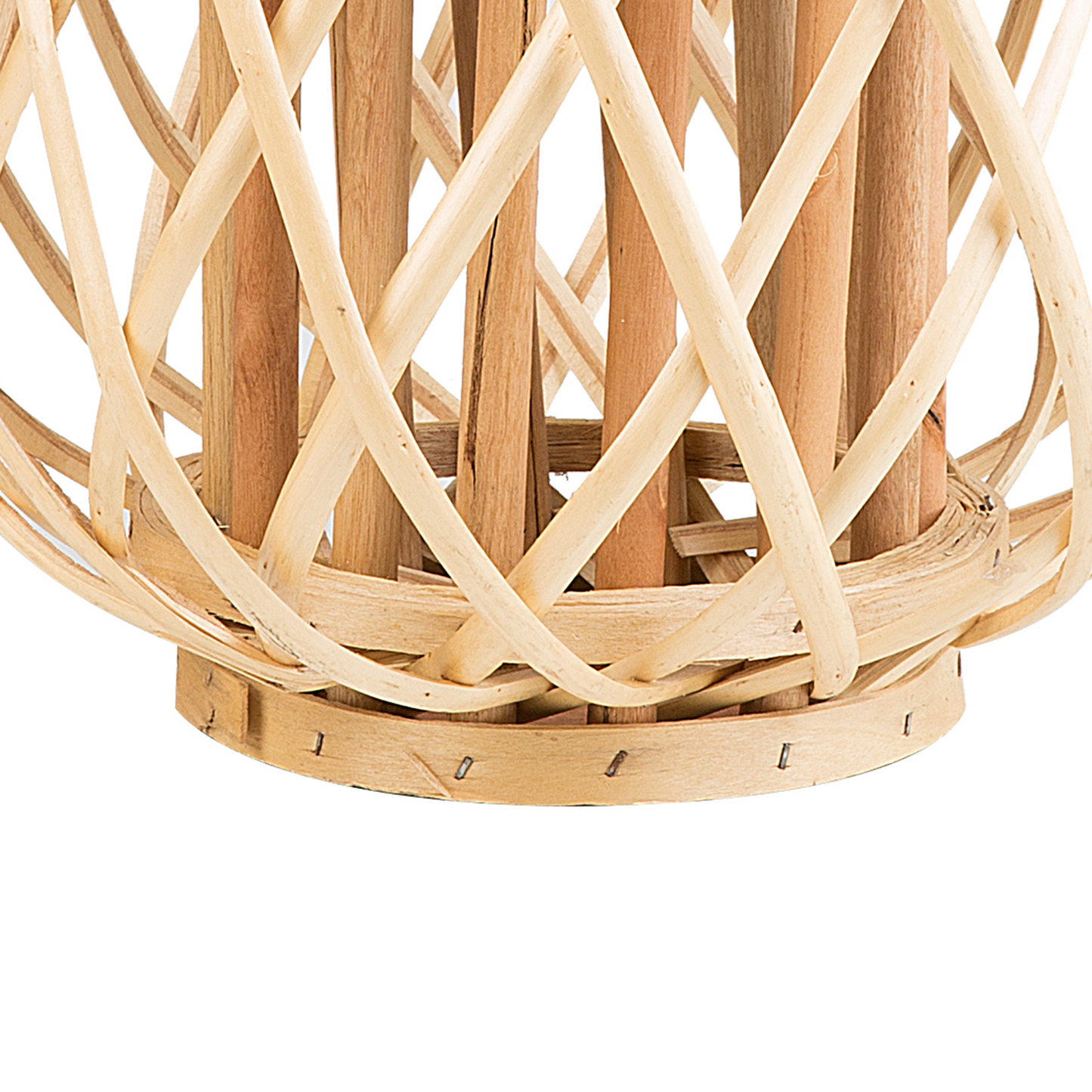 Laterne MAURITIUS Holz 30 cm Naturfarben