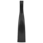 Dekovase THAPSUS Keramik 39 cm Schwarz