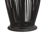 Laterne TAHITI Bambusholz 72 cm Schwarz