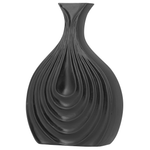 Dekovase THAPSUS Steinzeug 25 cm Schwarz