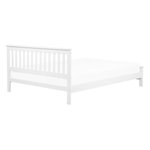 Bett mit Lattenrost Kiefernholz MAYENNE 140 x 200 cm Weiss